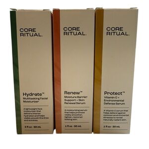 NWT!  Core Ritual Renew Protect Hydrate Set